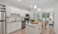 Kitchen island inside apartment homes at Stono Oaks