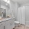 Apartment bathroom with ample counter space inside homes at Stono Oaks