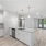 Unfurnished apartment kitchen and living room at Stono Oaks