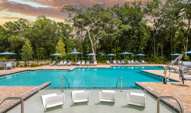 Stono Oaks community pool with a shelf  Stono Oaks community pool with a shelf
