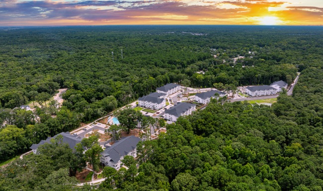 Aerial view of Stono Oaks' community Aerial view of Stono Oaks' community